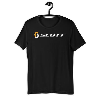Scott Fahrradrennen Logo Unisex T-Shirt Schwarz S-5XL Schneller USA Versand