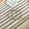 Exaggerated Large Plain Circle Hoop Earrings Fashion Jewelry For Women