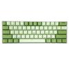 Taiwan Matcha Themed H61 Mini Mechanical Keyboard with Blue Switches, Wired/Wireless, Hot-Swappable, Traditional Chinese Pinyin Layout