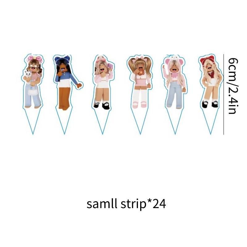 

Pink Girl Gaming Theme Kids Birthday Party Tableware Set Roblox Girl Decorations Supplies Small Row