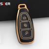 New Tpu Car Remote Key Cover Case Shell Fob For Ford Fiesta Focus 3 4 Mondeo Ecosport Kuga Focus C-Max St Escape Keychain Holder
