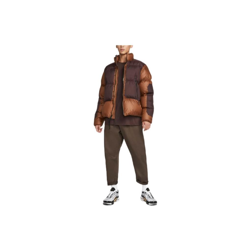 Nike Giacca Piumino Sportiva Casual Colorblock Uomo Capispalla Bronzo DD6979-204