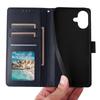 For iPhone 16 Plus Wallet Case 3 Card Slots Slim-Fit PU Leather Stand Phone Cover
