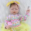 BZDOLL 55 CM 22Inch Soft Cloth Body Vinyl Reborn Girl Doll Realistic Sleeping Newborn Babies Birthday Gift Present Kid Fashion Toy
