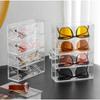 Clear Cosmetic Jewelry Storage Box Multipurpose Sunglasses Display Organizer  Collectibles