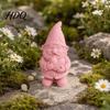Pflegeleichte Verzierung 3D-gedruckte Gartenzwerg-Statue mit Herz Hält Niedlich Rosa