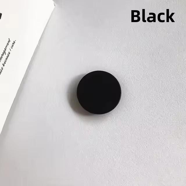 

Подставка-держатель для кольца на палец для iPhone 15 Samsung Поддержка Телефона Мобильных телефонов Грип Ток Складная Однотонная Карманная Розетка Кронштейн чёрный