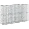 Gabion Raised Bed Set 3 Pcs Silver 250 X 50 X 150 Cm