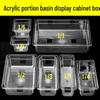MoroNa Clear Plastic Food Display Pan