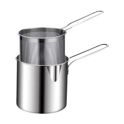 All-in-one Stainless Steel Deep Fryer For Household Use, Deep Fryer, Oil-Splashing Small Deep Fryer, French Fries Deep Fryer