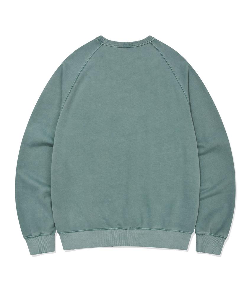 WACKY WILLY Washed One-Point Sweatshirt Green
