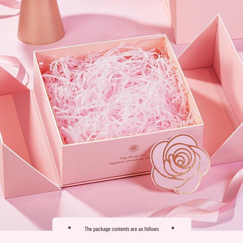 Elegant Pink Gift Box for Women - Ideal for Birthdays, Lipstick, Perfume & High-End Surprises
