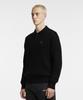 LENGAGEMENT Classic Cotton Collar Cable Knit [Black]