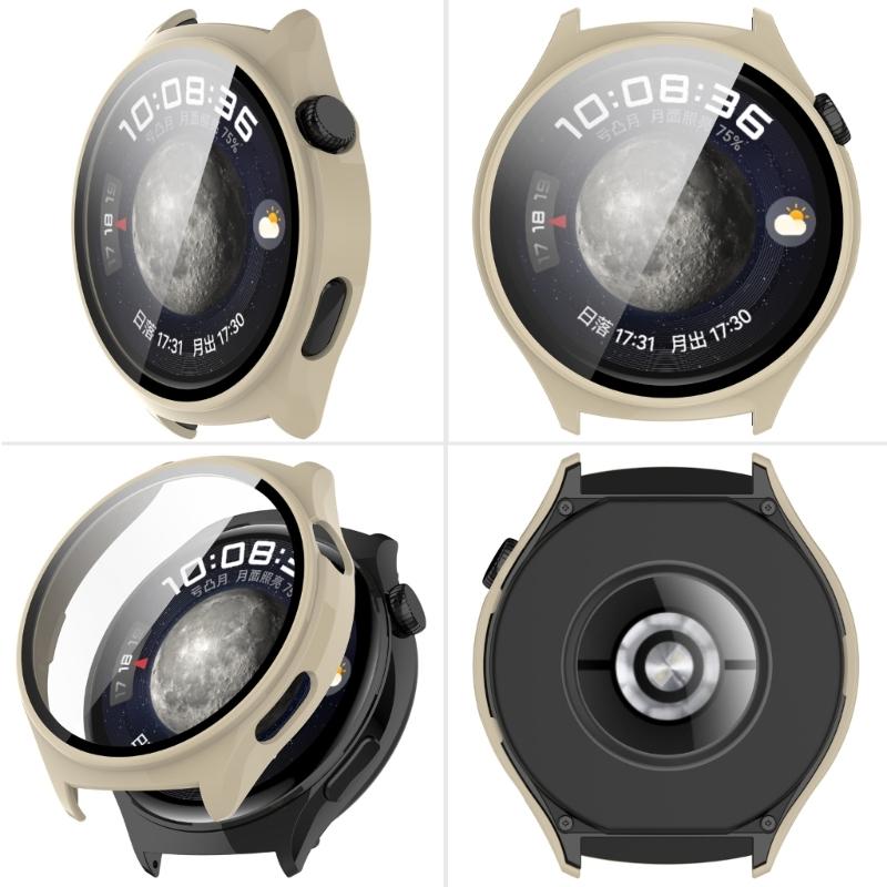 Screen Protector Case Full Coverage PC Protective Cover Washable Bumper Shells Skin for Watch 4 Smartwatch Replacement