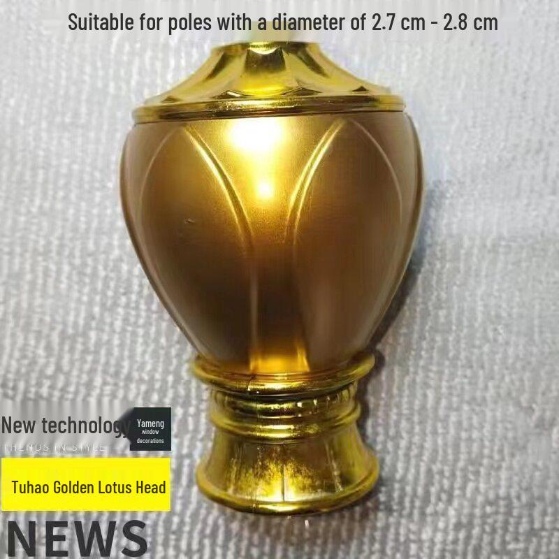 Romersk Stång Lyxig Dekorativ Ändknopp Gardiner Stoppare Tillbehör