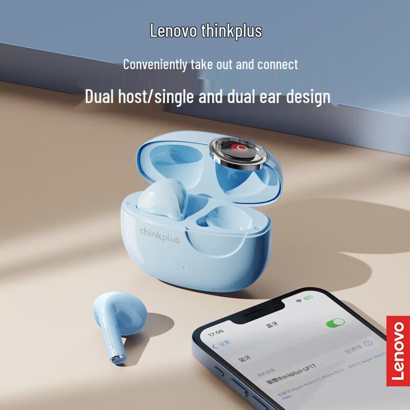 Lenovo thinkplus LP17 True Wireless Half-In-Ear Bluetooth Earbuds