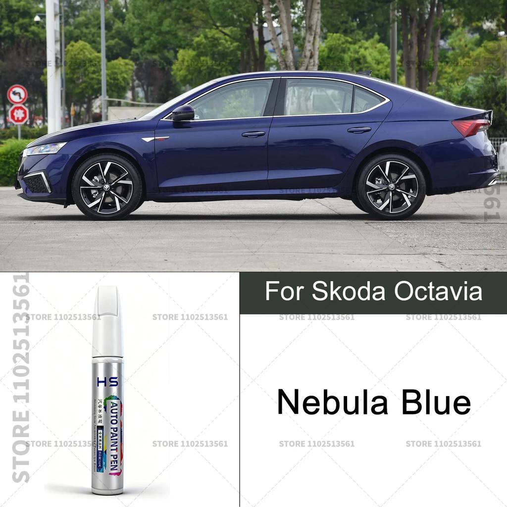 Car Paint Repair Pen For Skoda Octavia Touch Up Scratch Remover DIY Auto Accessories Beige 123 White Gray LD7S 160 Black Red