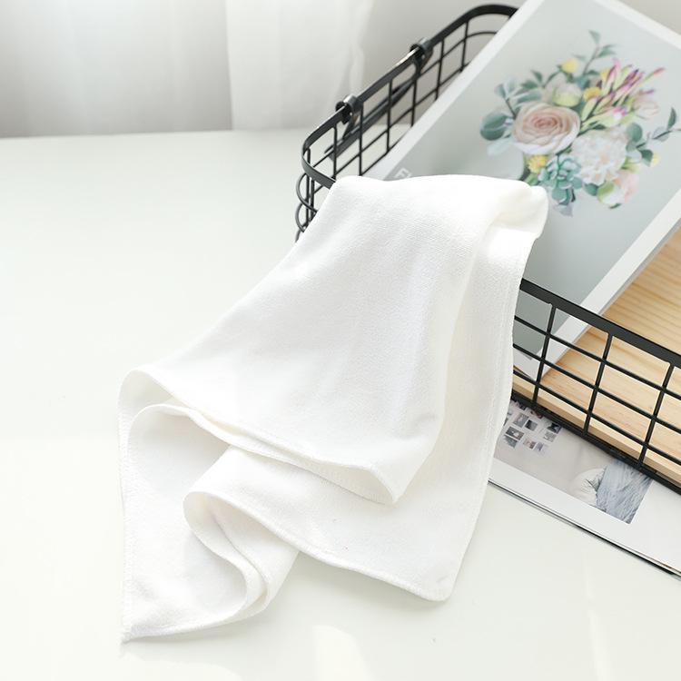 

Мягкое Впитывающее Детское Полотенце - Однотонное Квадратное для Лица и Рук 30*30 27g белый