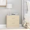 VidaXL Bedside Tables 2 Pcs Sonoma Oak 40 X 30 X 40 Cm Chipboard