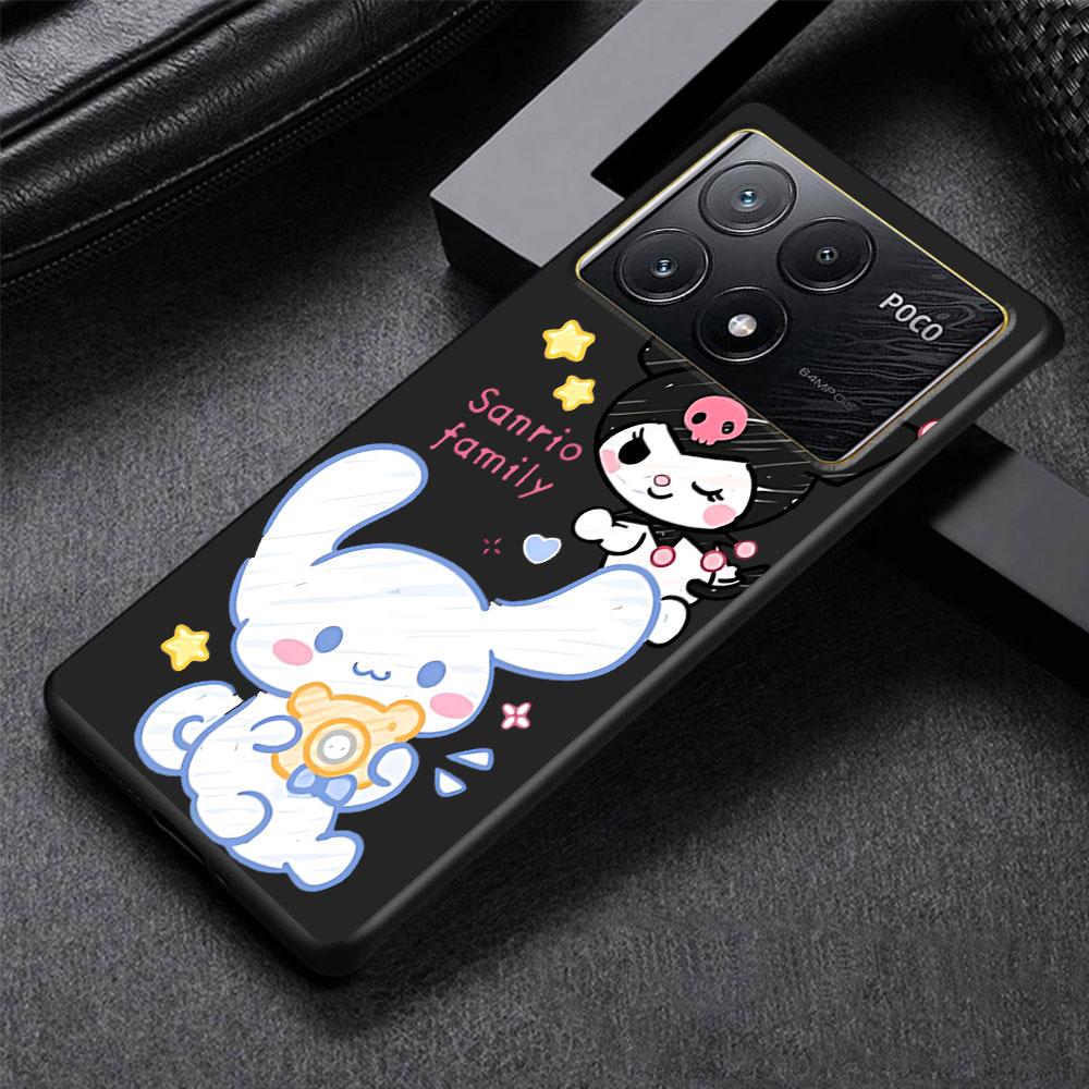 Custodia Cinnamoroll Kuromi per Xiaomi Poco M3 X3 NFC X5 M5s M4 Pro 5G F3 Cover Morbida in Silicone per Telefono Coque