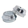 2pcs 48mm Trailer Hub Dust Cap Galvanized Steel Trailer Wheel Hub Grease Cover Replacement for Alko Trailer Wheel Hub
