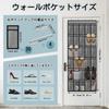 Wonninek Small Item Storage Pocket Wall Pocket 30 Pockets Storage Shoe Storage Door Hanger Pocket Hanging Storage Pocket Door Hanger Light Gray Door