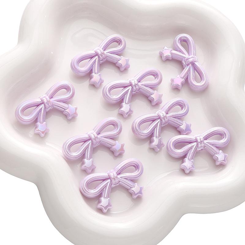 Acrylic AB Color Star Love Bow Bead Diy Handmade Beaded Bracelet Mobile Phone Chain Material