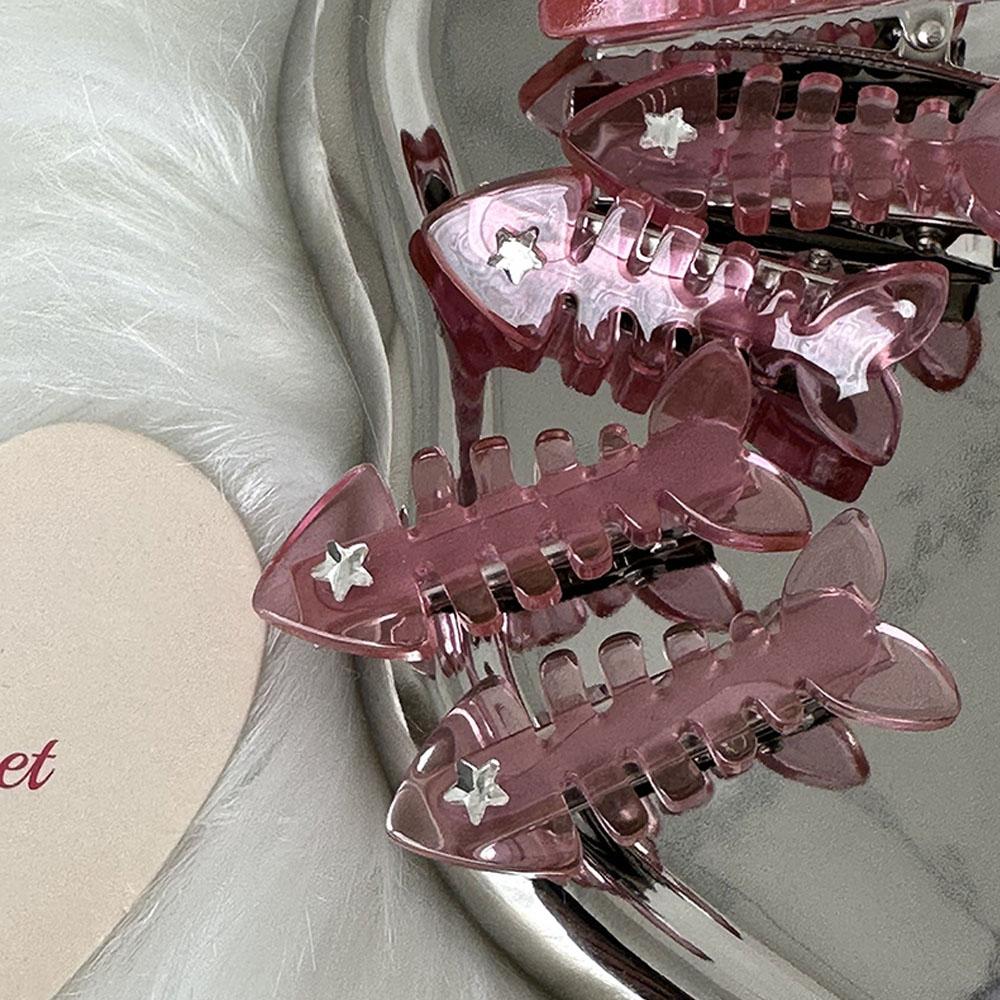 Y2K Rosa Kleiner Fisch Stachel Süße Süßigkeitenfarbe Lustige Clips Design Sinn Pony Seitenclip Neues Haar Zubehör Neu