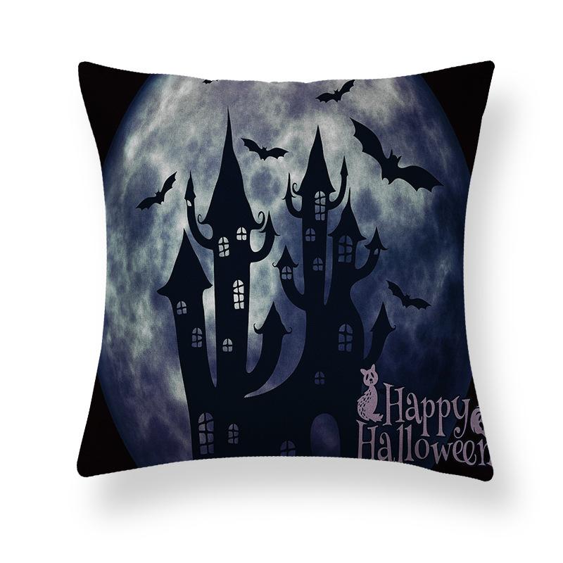 Ghost Festival Pillowcase Peach Skin Fleece Home Sofa Pillow Cushion Halloween Party Props Pillowcase Source Manufacturers