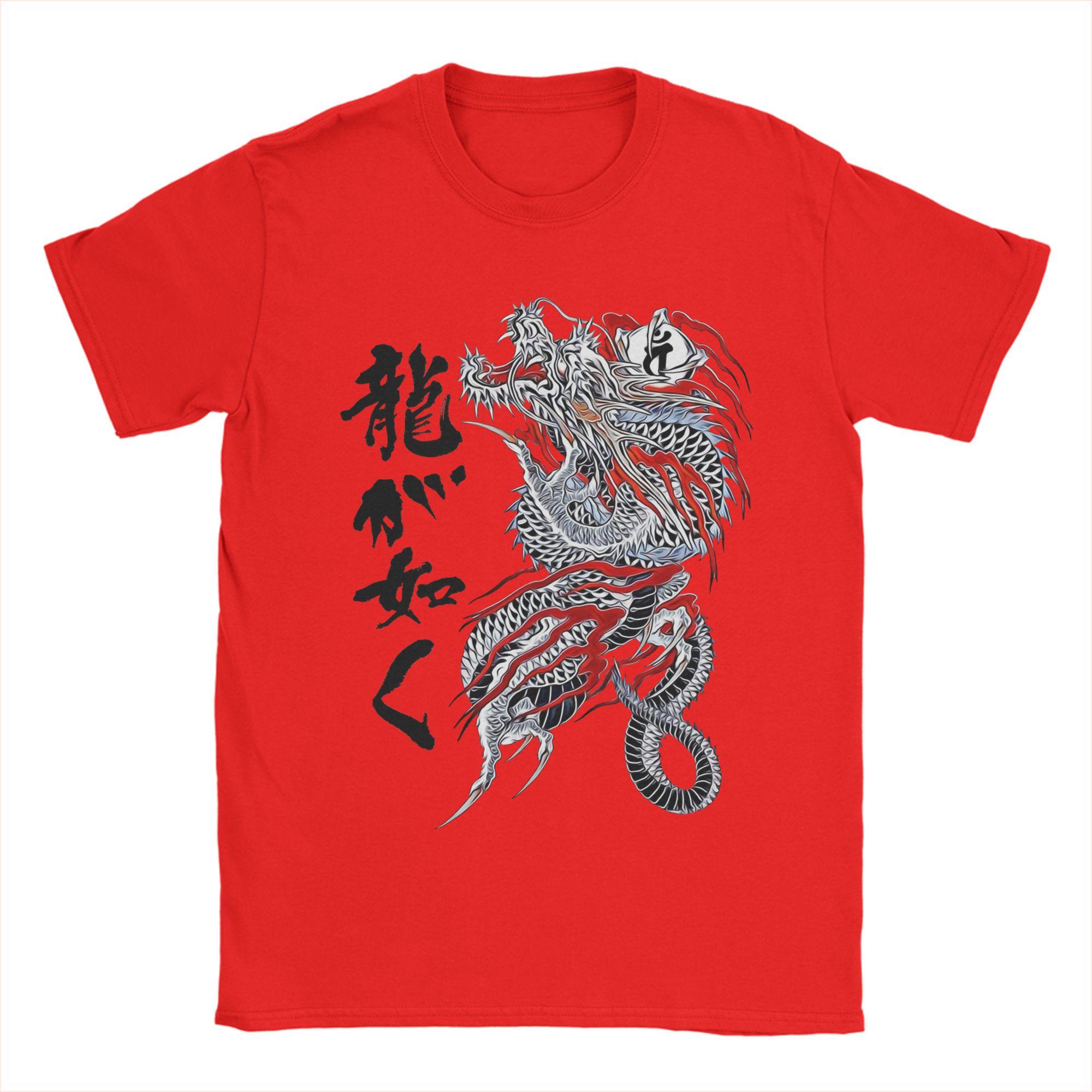 

Men TShirts Yakuza Funny Cotton Tee Shirt Short Sleeve T Shirts Crew Neck Tops New Arrival S
