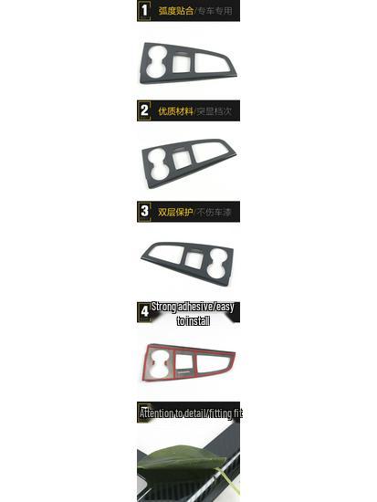 20 Model A4L Gear Shift & Console Decoration Stickers for Car Accessories