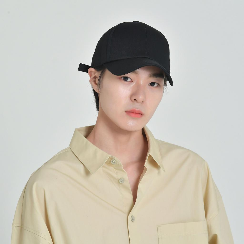 Seunaus 1484-Black Plain Baseball Cap