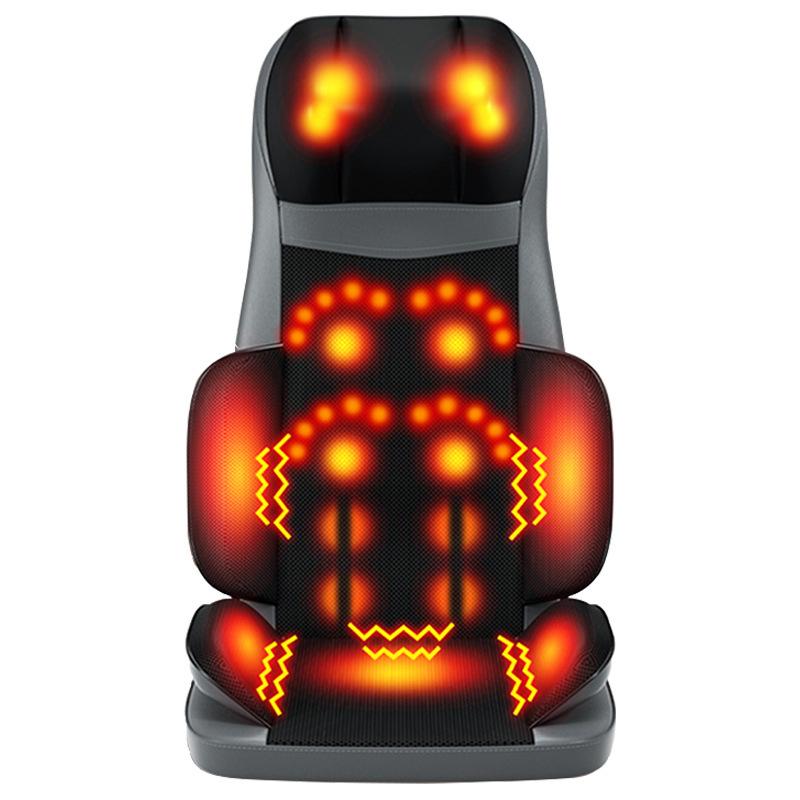 Home/Car Back Pain Relief Kneading Vibration Massage Seat Cushion Shiatsu Neck and Back Massager Full Body Massage Chair Cushion
