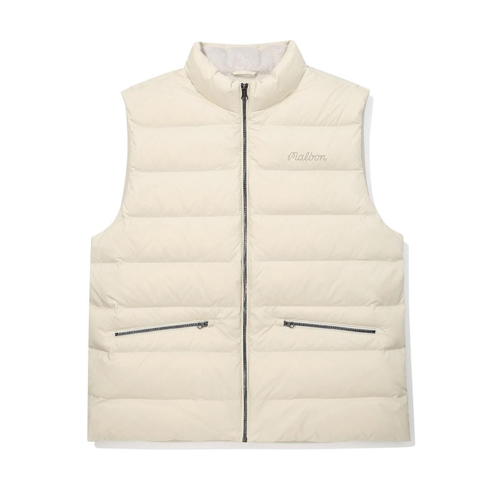 Malbon Golf Bucket Hybrid Down Vest Beige (Man)
