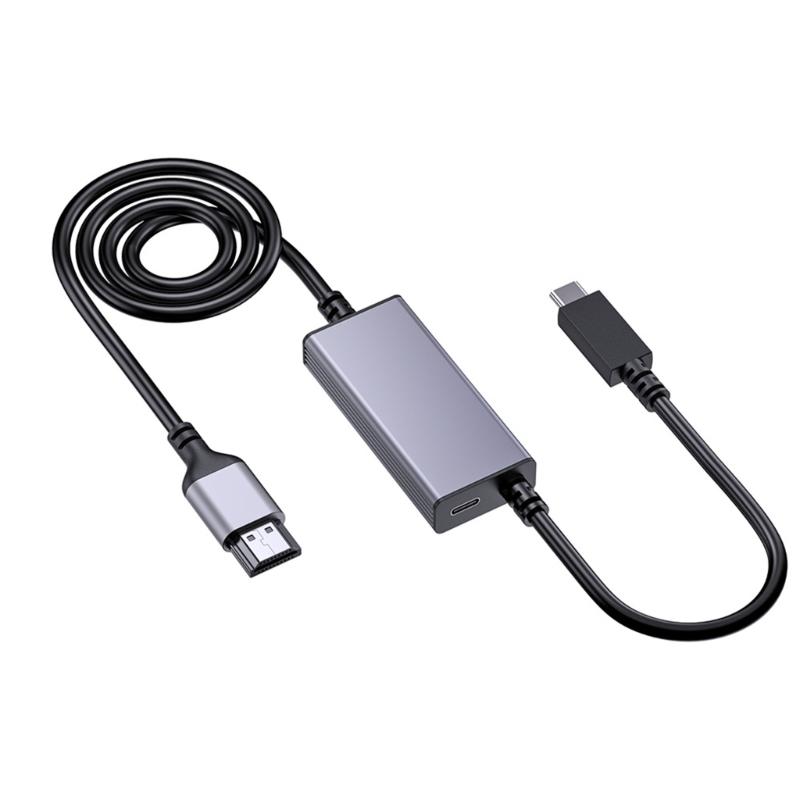

4K Hdmis to USB C Converter Plugs and Play Supports Double Screen Mirroring Extendeds Display for Laptops Tablets Phone 1