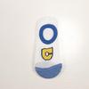 5 Pair/set Women Socks Invisible Silicone Non Slip Boat Socks Funny Cute Cartoon Letter Print Sock