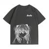 Neon Genesis Evangelion Asuka Langley Soryu Sketch Art Casual Oversized Anime Women And Men T-Shirt