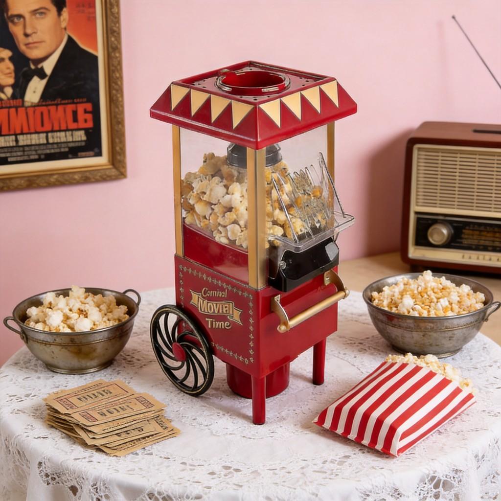 Pony Car Popcorn Machine With Electric Heating For Childrens Play And Party Fun