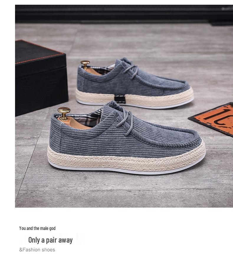 2023 Autumn Men's Casual Flat Boat Shoes - Soft Sole, Lightweight, Fisherman & Skate Style