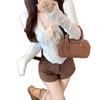 Women's Slim Fit Lace Bow Long Sleeve T-Shirt - New Autumn/Winter 2026 Chic