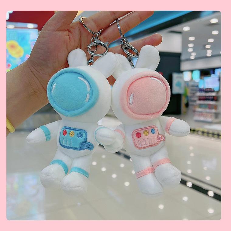 

Adorable Astronaut Rabbit Plush Keychain Ornament Height 16 cm