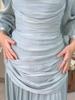 Spring/Summer 2026 Women's Elegant Pleated Lantern Sleeve Dress