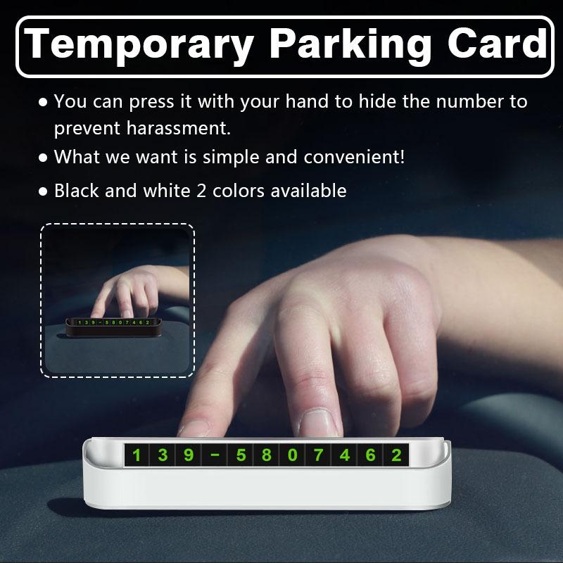 Car Styling Temporary Parking Card Phone Number Card Plate Telephone Number For Ford Focus Mondeo Kuga Fiesta MK7 Escort Explorer Edge 2 4 MK2
