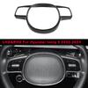 Car Interior Accessories Steering Wheel Decorative Frame ABS Material Carbon Fiber Style For Hyundai IONIQ 5 2022-2024 LHD RHD