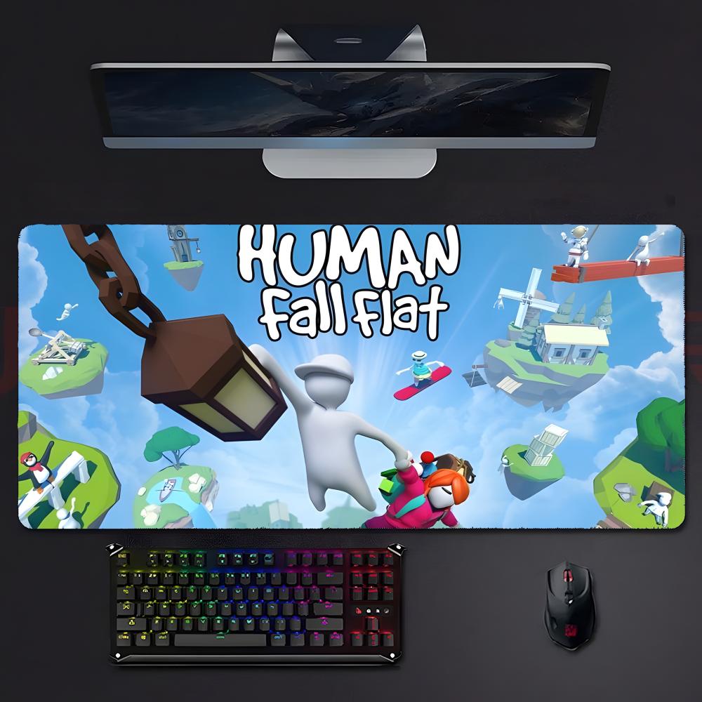 Funny Relaxing Game HHuman Fall Flat Mouse Pad Mousepad Large Gaming Lockedge Thickened Pc Table Desk Mat