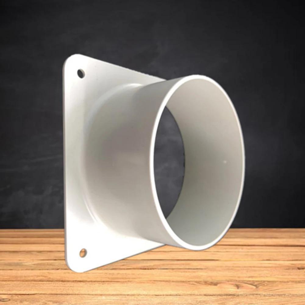 Air Vent Duct Connector Flange Straight Ventilation Pipe Plastic Ducting Tools Home Improvement Ventilation System Components