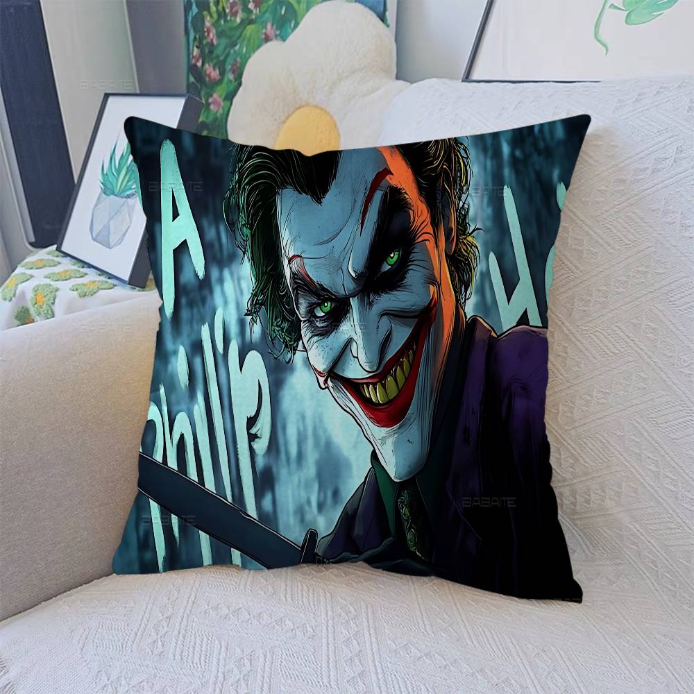 J-Joaquin P-Phoenix J-Joker Anime Decorative Room Aesthetics Pillow Case Home Decor Bedroom Sofa Bed Couch Pillow Cover 45x45