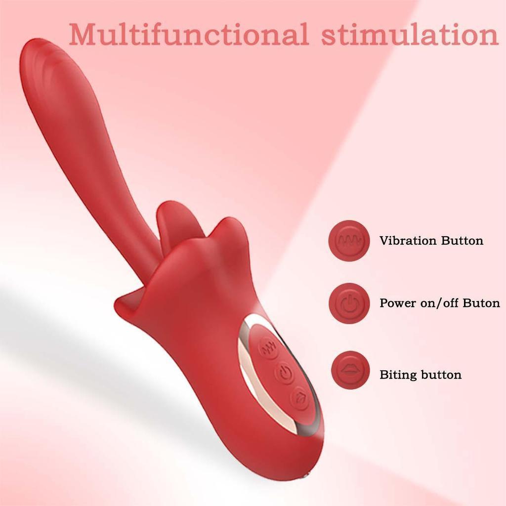Lip Lure Vibrating Tongue Licking Masturbator for Women
