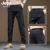JEEP SPIRIT Men's Relaxed Straight-Leg Casual Pants
