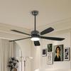 2026 Silent Smart Ceiling Fan Light with Pure Copper Motor and Frequency Conversion for Restaurants